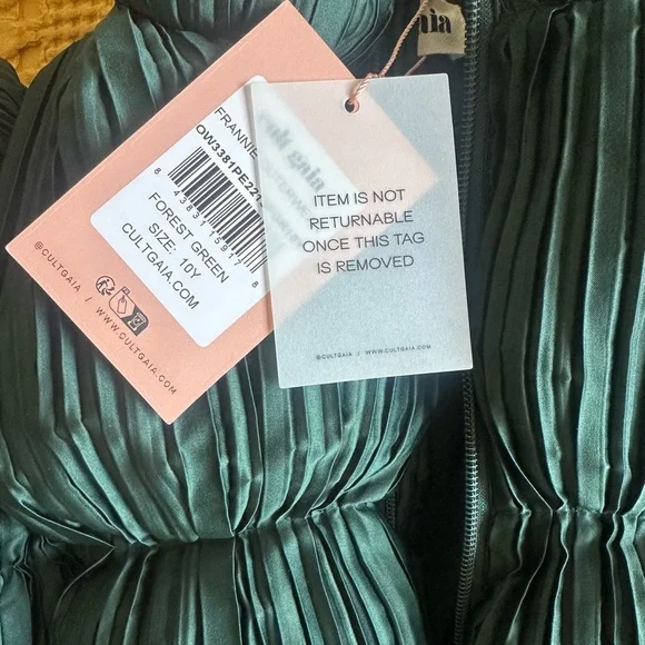 Cult Gaia green puffer jacket NWT/10y/XS - Picture 5 of 7